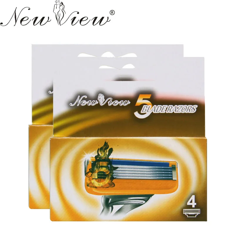 Newview 8 шт. Бритвы лезвия Борода лезвие бритвы высокое качество Sharp 5 blade Уход за
