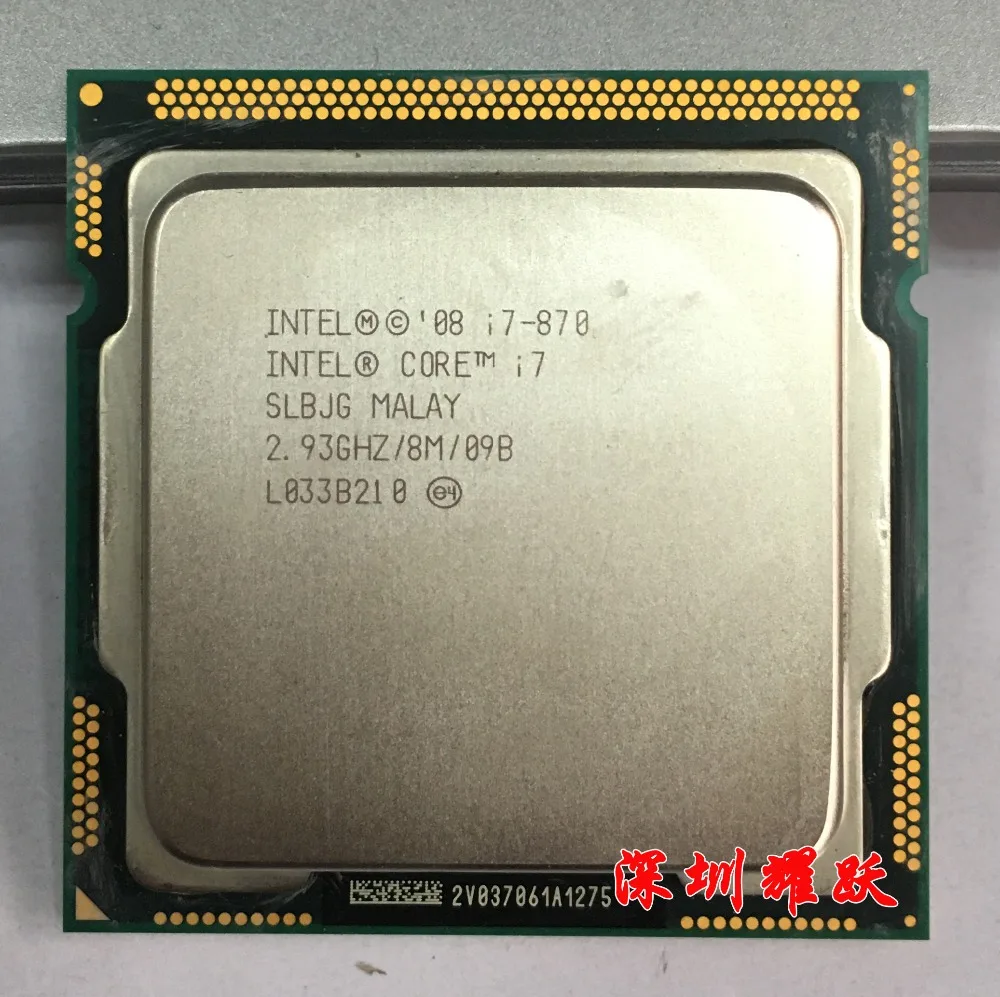 Процессор Intel Core i7 870 (кэш 8 МБ 2 93 ГГц) LGA1156|desktop cpu|core i7-870i7 processor |