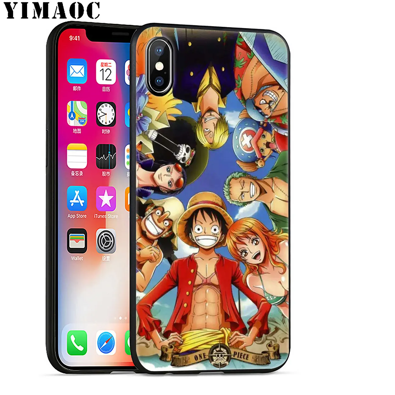 Мягкий силиконовый чехол YIMAOC One Piece Luffy для iPhone 11 Pro XS Max XR X 6 6S 7 8 Plus 5 5S SE 10 из ТПУ с