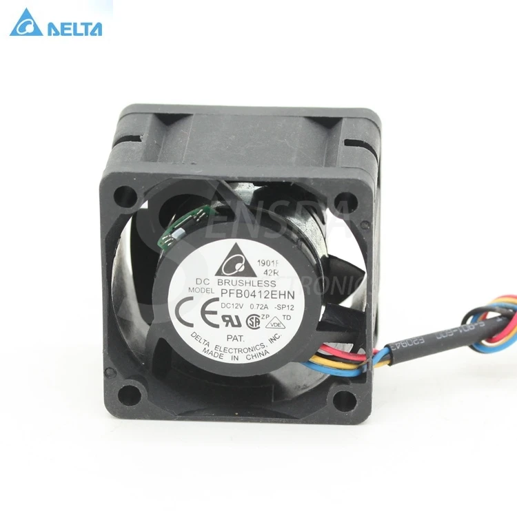 

100pcs PFB0412EHN 4CM 40MM DC 12V 0.72A industrial blower Server Inverter Cooling fans cooler