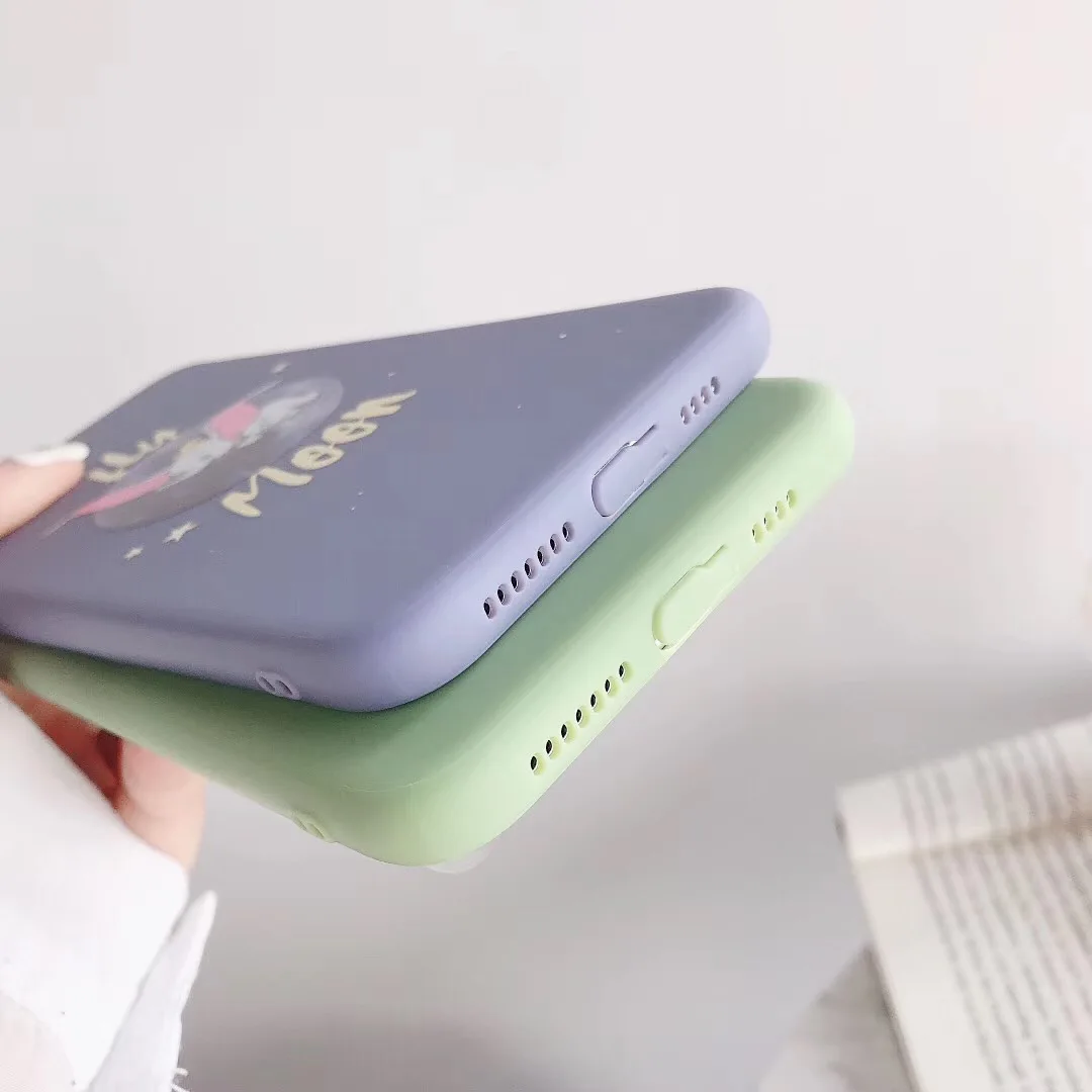 Чехол для телефона с парой мультиков Dumbo для iphone X XS MAX XR 7 8 6 S Plus Милая забавная мягкая задняя крышка из ТПУ с изображением слона конфет