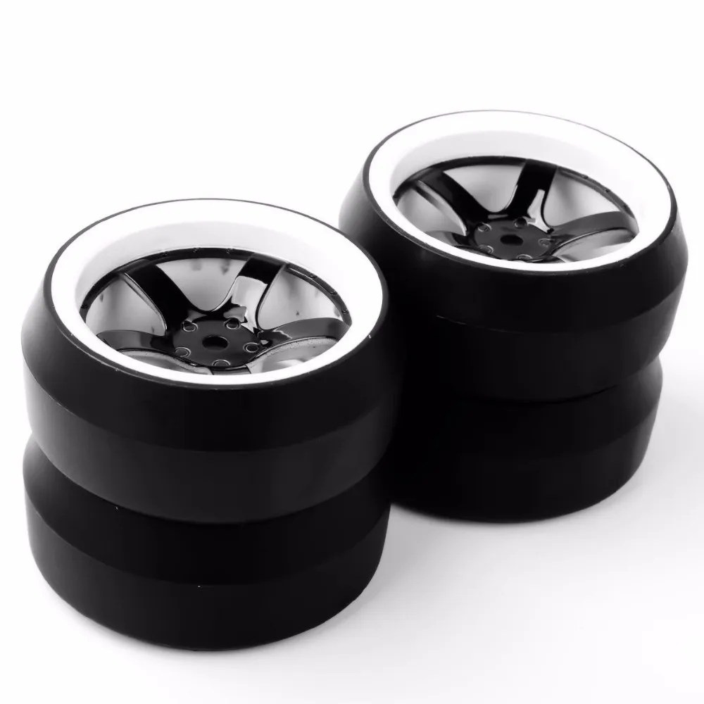 

1/10 scale RC car tires tyre and wheels model fit for 1/10 on-road vehicles model accessory 4pcs/set hobby collections