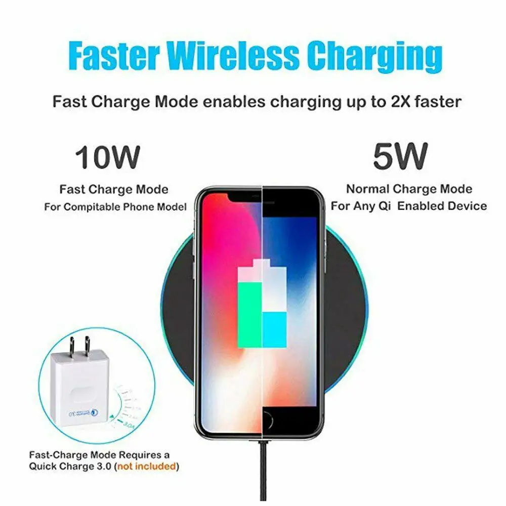 Групповое вертикальное Быстрое беспроводное зарядное устройство Qi Smart Quick Charge