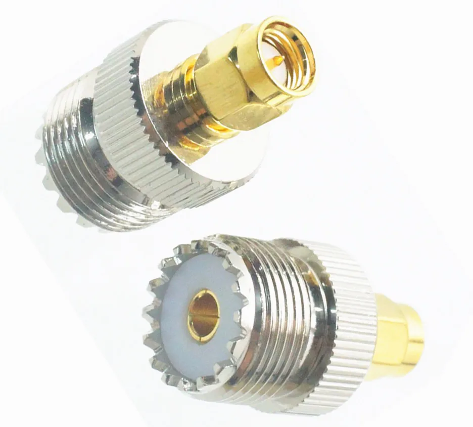 

20pcs Two Way Radio RF Antenna Adapter UHF Male SO239(PL259) To SMA Male/ SMA-Male to UHF Male