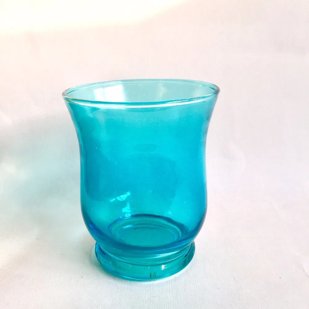 NEW! 4.3 Inch Tall Glass Hurricane Candle Holder Use For Wedding Party Home decor 3 color Asst. 3PC Packed USD16.5/Lot | Дом и сад