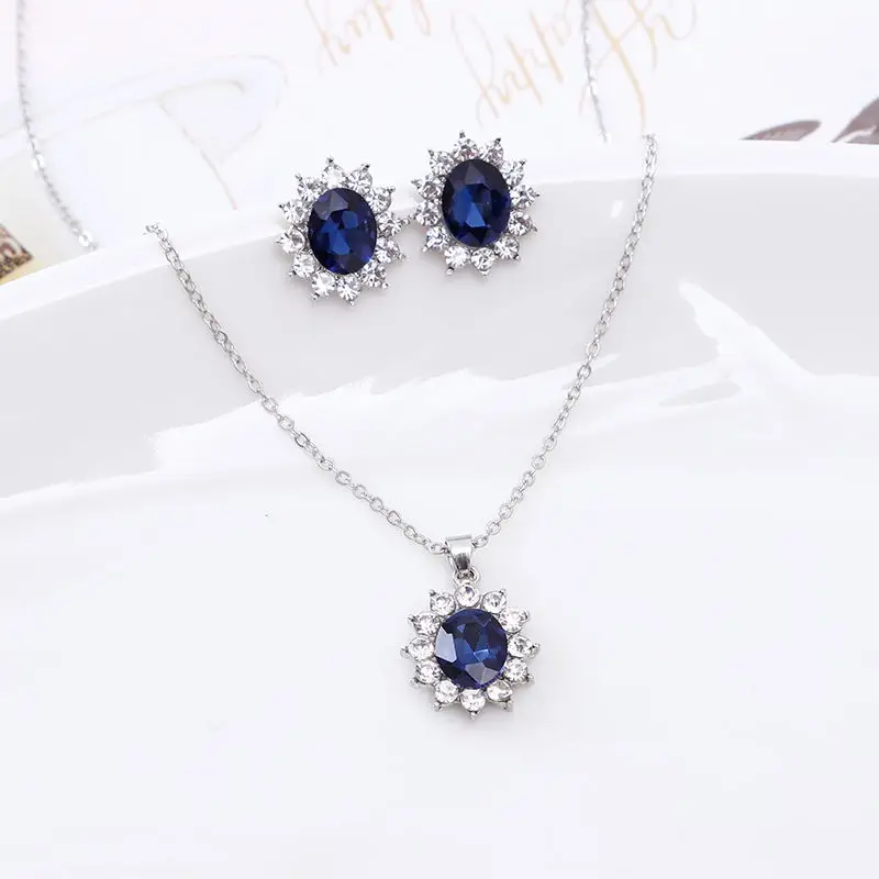 Womens Vintage Necklace with Earrings Sets for Party Decorations Women Romantic Necklaces Jewellery | Украшения и аксессуары