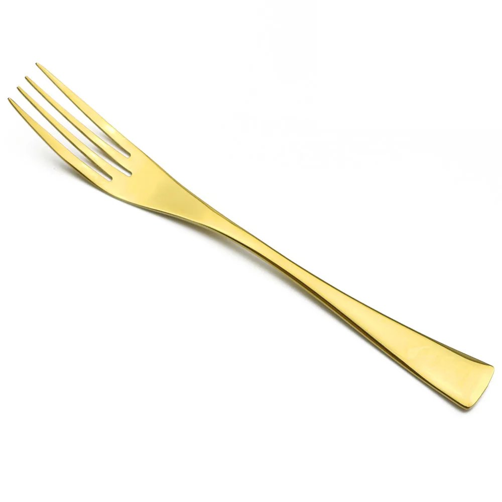 

JANKNG 24pcs/lot High Quality 24K Gold Cutlery Set Western Stainless Steel Dinner Set Fork Knife TeasSpoon Table Dinnerware Set
