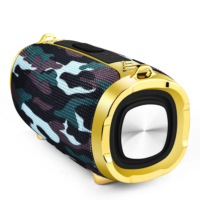 Army Green Bluetooth Колонка Беспроводная портативная звуковая коробка 10 Вт стерео сабвуфер fm-радио Boombox Tv Tf AUX USB PC звуковая панель для xiaomi - Цвет: Army Green