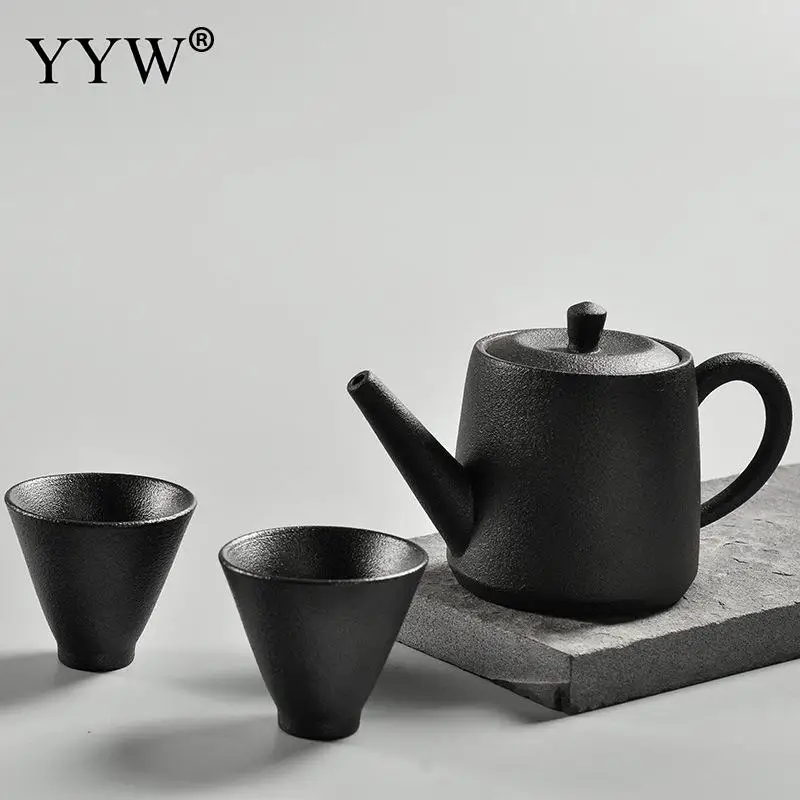 

Black/White Ceramic Tea Set Elegant Office & Home Kitchen Teaware Mug Gift Teapot Accessories Tea Ceremony Gift