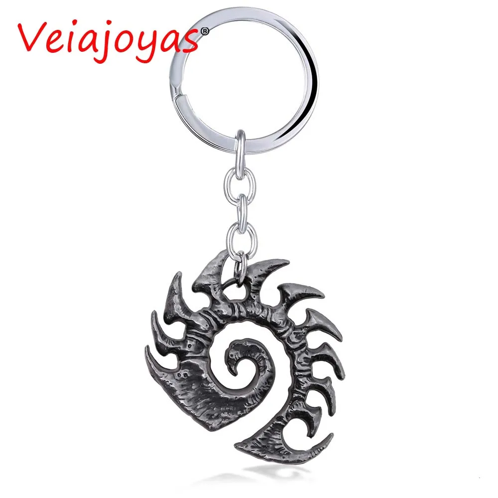 Брелок для ключей VEIAjoyas Starcraft ZERG брелок с эмблемой Llaveros из серебристого