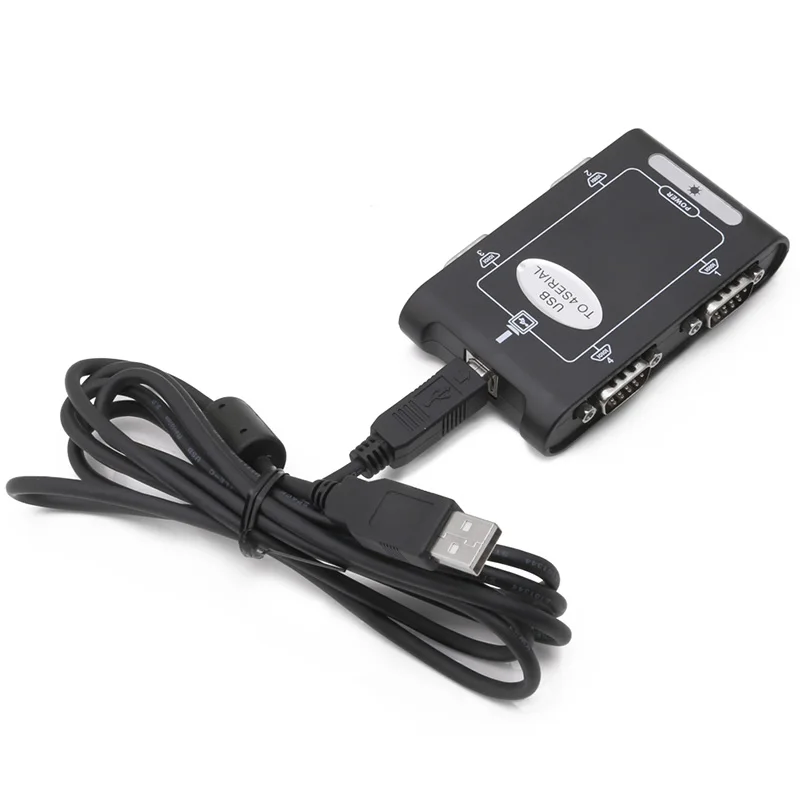 9-контактный RS232 USB 2 0 на 4 порта Serial DB9 COM разъемы контроллера Адаптер Hub | Компьютеры