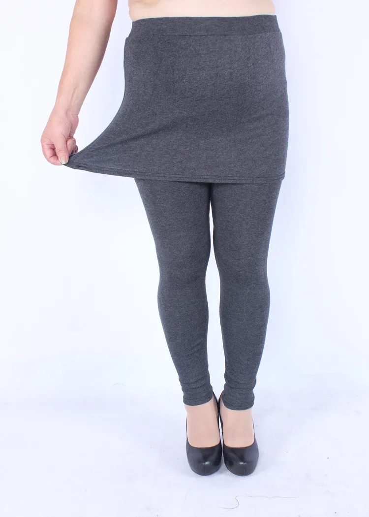 Бесплатная доставка соединенные кюлоты большого размера леггинсы с юбкой |