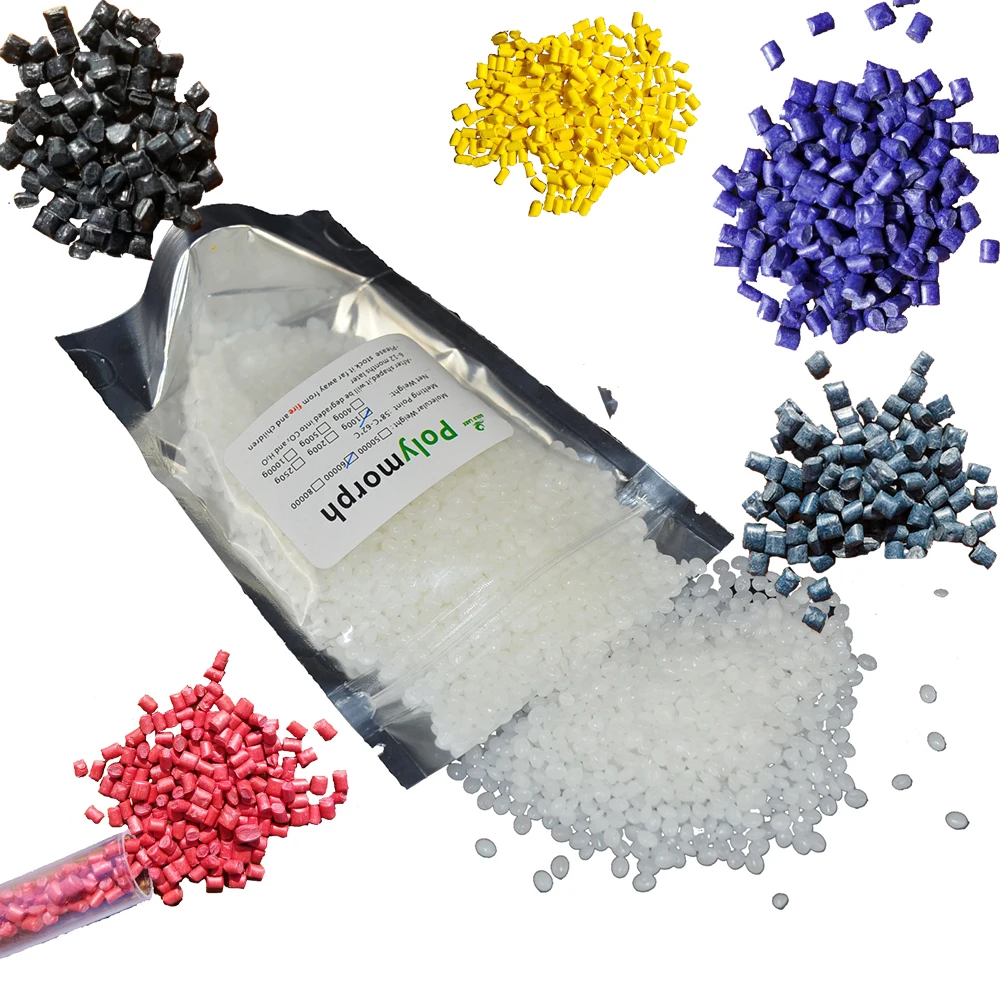 

100g Polymorph and 5 ColorPigment Moldable Plastic Instamorph Shape Shifter Thing Plastimake Thermoplastic for Hobbyist