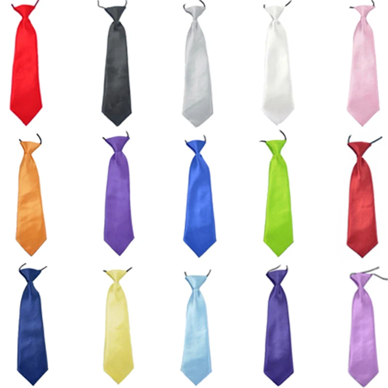 

Fashion School Boys Kids Wedding Solid Colour Elastic Ties Necktie Neck Tie Stain Men Classic Ties For Bridegroom 5cm Slim Groom