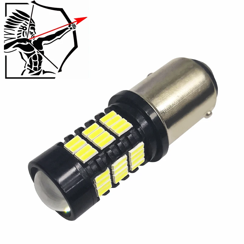 Из 2 предметов автомобиля светодиодный лампы 4014 54SMD T15 1156 1157 W16W 921 912 задний фонарь