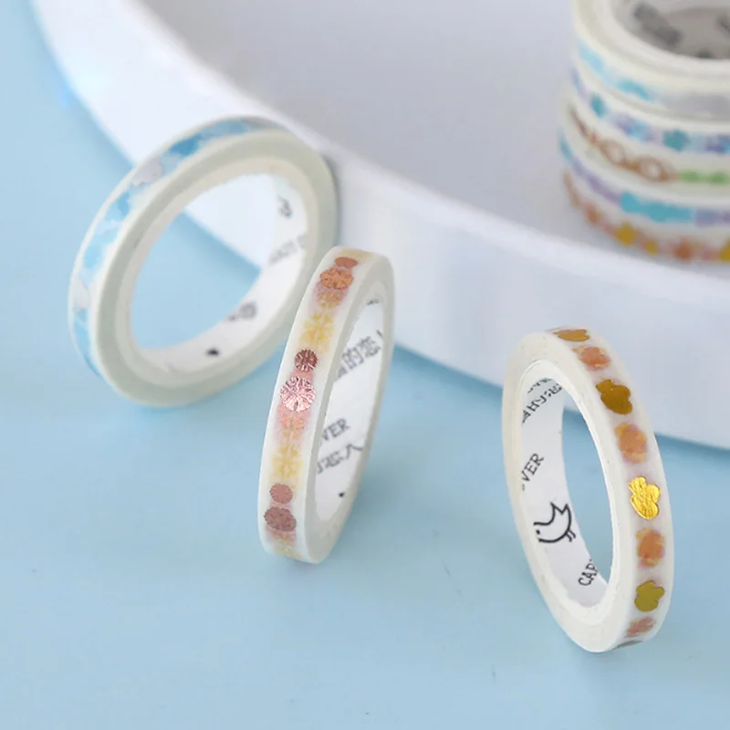 

5mm x5M Life series paper washi tape DIY Decorative scrapbooking sticker album Scrapbook masking tape adhesive tapes