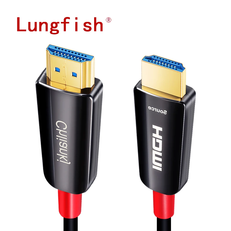 Lungfish волоконно оптический кабель HDMI 2 0 4k 60HZ HDR для HD TV Box проектор PS4 длинный 5 м 10 15 20