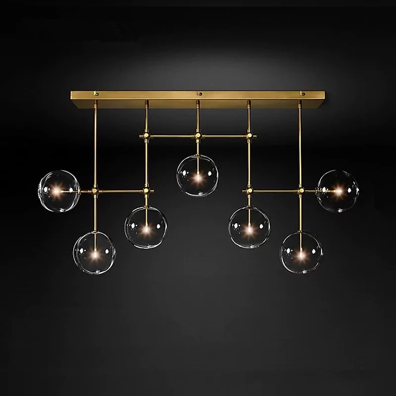 

Postmodern LED chandelier ceiling living room hanging lights home fixtures Nordic dining room pendant lamps Glass ball lighting