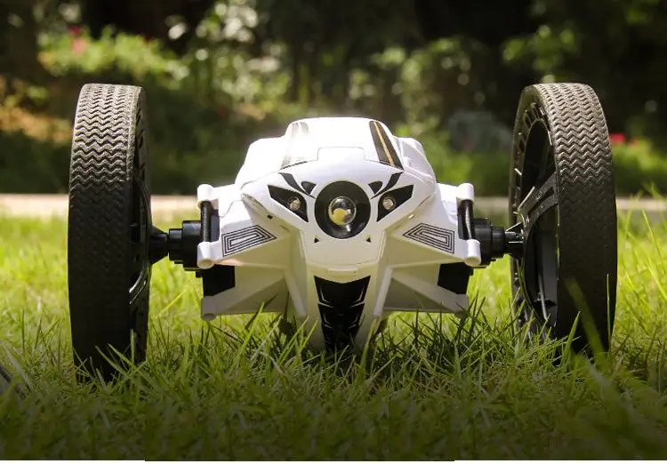2,4G дистанционное управление Управление игрушки RC автомобиль отказов Jumping автомобиль с гибкими колесами вращение светодиодный ночной Светильник RC автомобиль игрушечный робот подарок для мальчика Дети SJ88