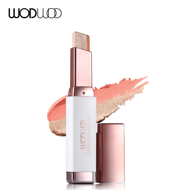 Wodwod Brand Double Color Eye Shadow Stick Glitter Eyeshadow Pencil Nude Shimmer Makeup Cream Smooth Texture Pigment |