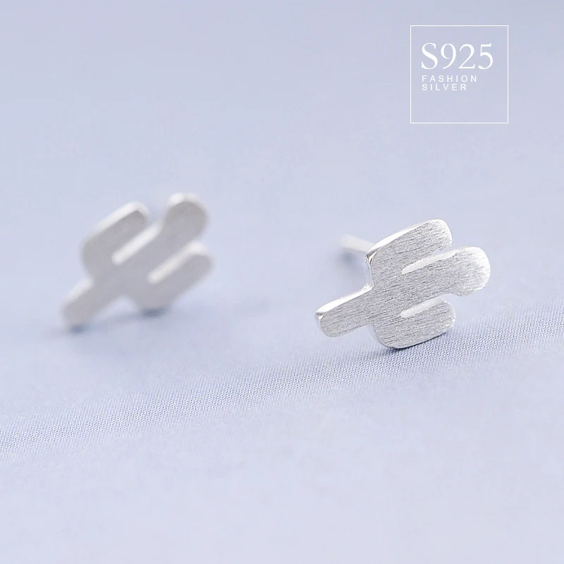 Женские серьги гвоздики s925 svCactus женские с милым джокером|stud earrings|stud earrings for