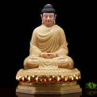 buddhist high grade home top talisman mascot rulai amitabha buddha jade gilding carving sculpture statue 48cm large price