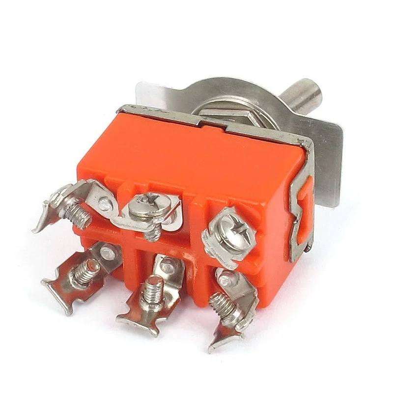 Новый DPDT ВКЛ/вкл 2 положения 6 винтовых терминалов тумблер AC 250V 15A | Обустройство