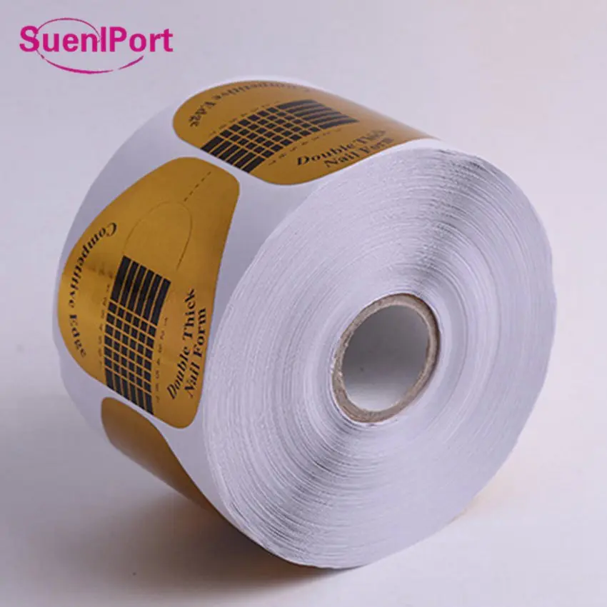 SunelPort 500 шт. Профессиональный Золотой лак для ногтей акриловым УФ гель советы