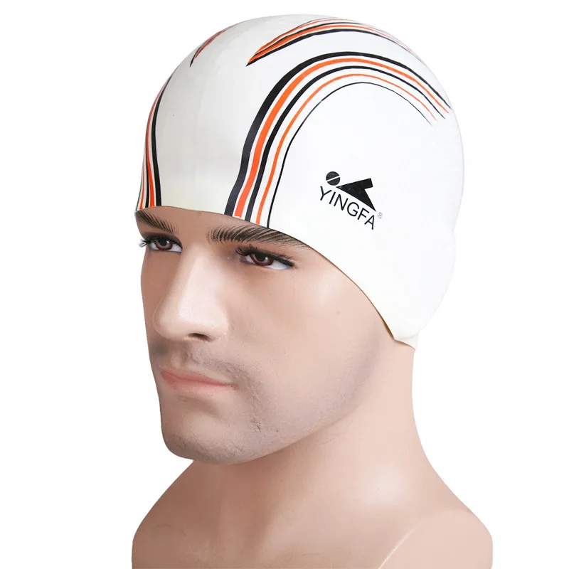 Универсальные мужские и женские черные плавательные шапки 2016 силиконовая