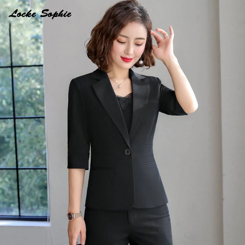 Черный 1 шт., женские блейзеры больших размеров, пальто, зима, хлопок, на одной пуговице, маленькие костюмы, куртки, женские облегающие блейзеры, костюмы, пальто - Цвет: Черный