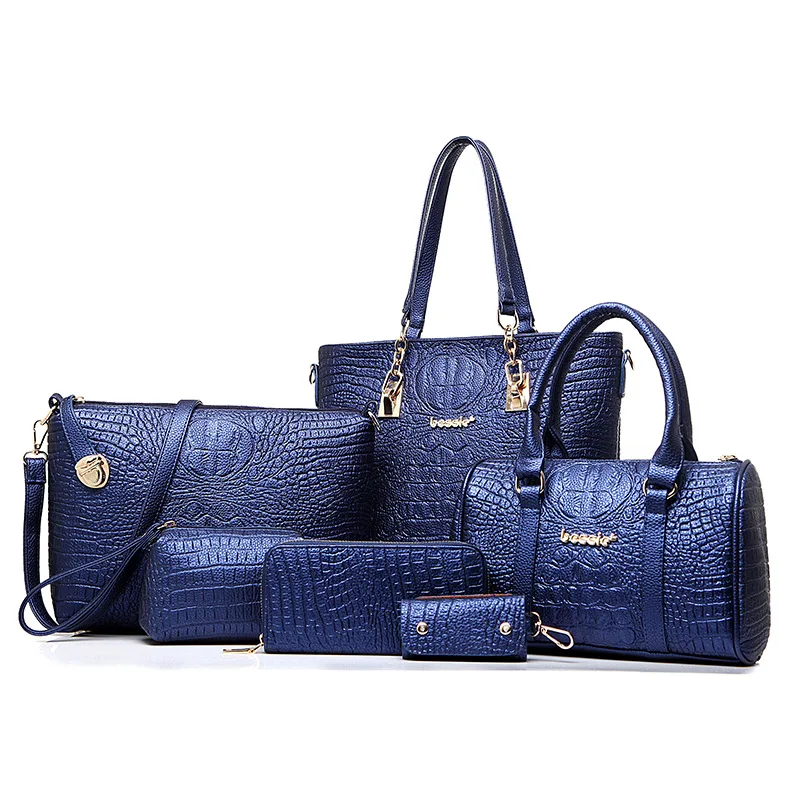 New Women Composite Bag Alligator leather Crocodile PULeather ladies Shoulder Bags for Handbag bolas feminina | Багаж и сумки