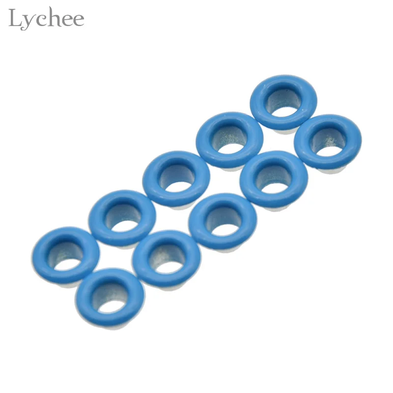 7 Lychee Life 100 шт. металлические люверсы для кожаного ремесла DIY ручной работы аксессуары для скрапбукинга - Цвет: 7