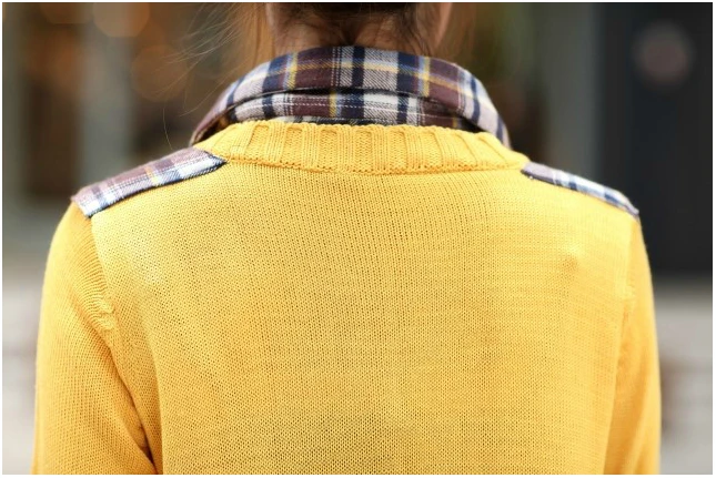 Free shipping 2014 autumn new fashion women's shirt collar in the long section hedging sweater coat | Женская одежда