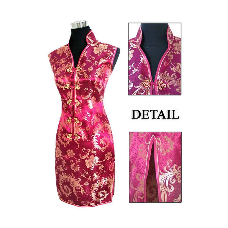 Женское шелковое платье Ципао в китайском стиле размеры S M L XL XXL XXXL|chinese women|flower