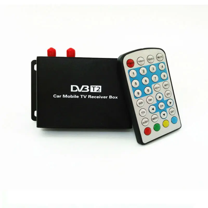 1080P Мобильный автомобиль DVB T2 160 180 км/ч двойной тюнер H.264 MPEG4 мобильный цифровой ТВ