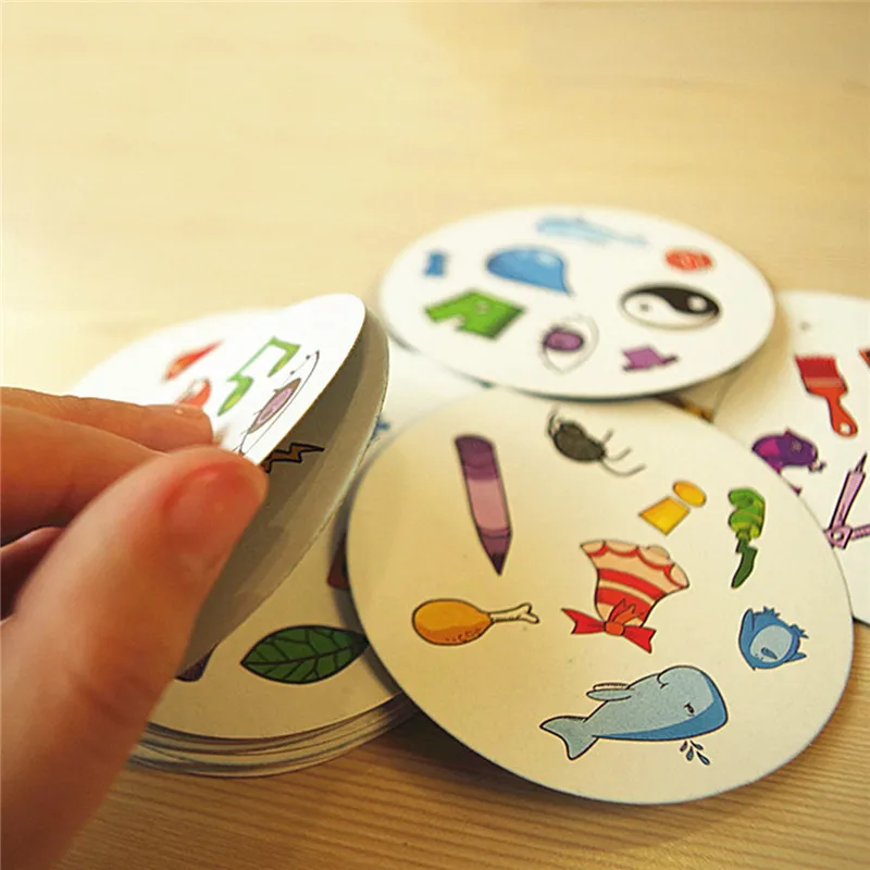 Игровая карта Spot It двусторонняя быстро развивающаяся доска для наблюдения