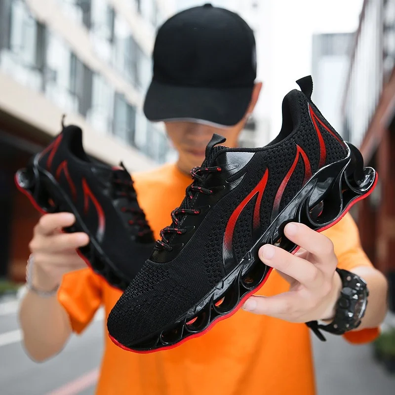 Мужская обувь сетчатые кроссовки без шнуровки сезон лето Повседневная легкая из