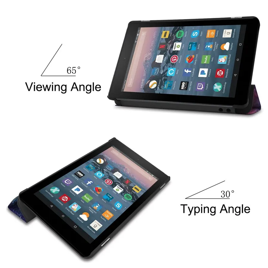 Умный чехол Trifold для Amazon Kindle Fire 7 2019 2017 с функцией автоматического сна/пробуждения
