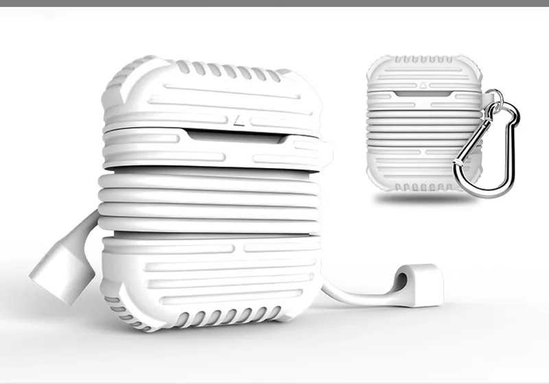IKSNAIL силиконовый чехол для Apple Airpods, чехол для наушников, ремешок для наушников, беспроводные Bluetooth наушники, защитный чехол для наушников Air Pods