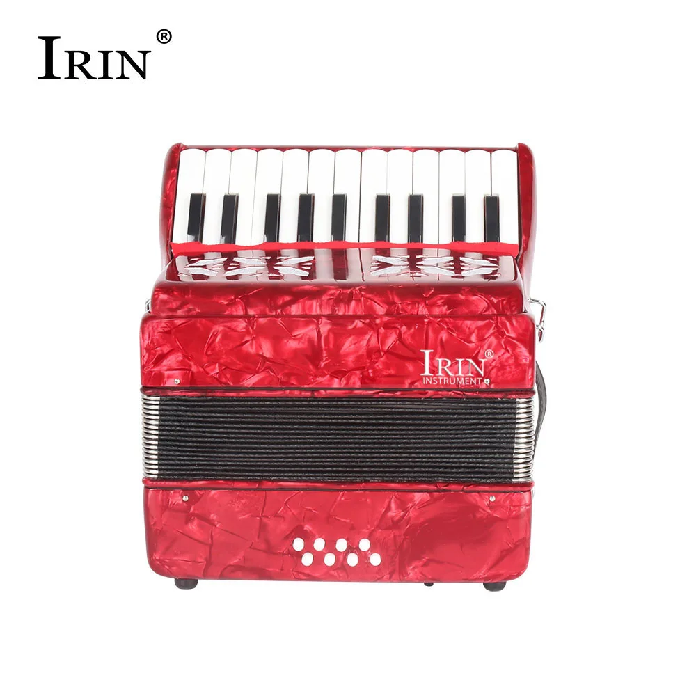 HOT-IRIN 22 Keys 8 Bass accordion 22K8B kids' for Children(red) | Accordion