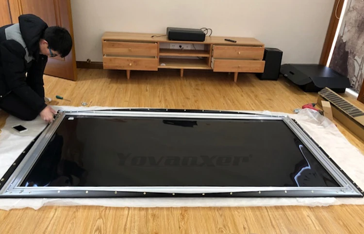 ALR окружающий светильник, экран для проектора 80-12", ультра-тонкая окантовочная рамка высшего класса для лазерных уст-проекторов Xiaomi XGIMI