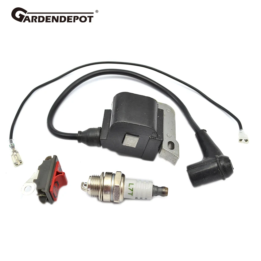Зажигание запальной свечой катушки на Off ВЫКЛЮЧАТЕЛЬ комплект для HUSQVARNA 50 51 55 254 257