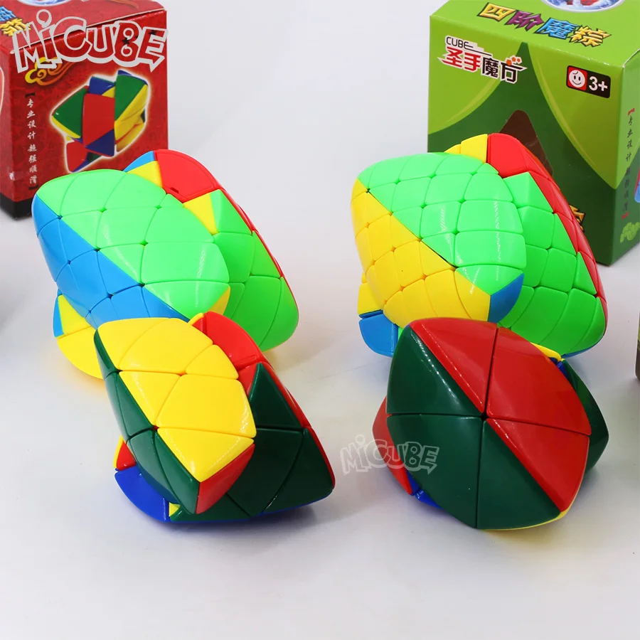 Набор 4 шт. 2 шт. Shengshou Mastermorphix 2x2 3x3 4x4 5x5 рисовые клецки без наклеек Волшебные кубики-головоломки Красочные Разноцветные 5x5x5