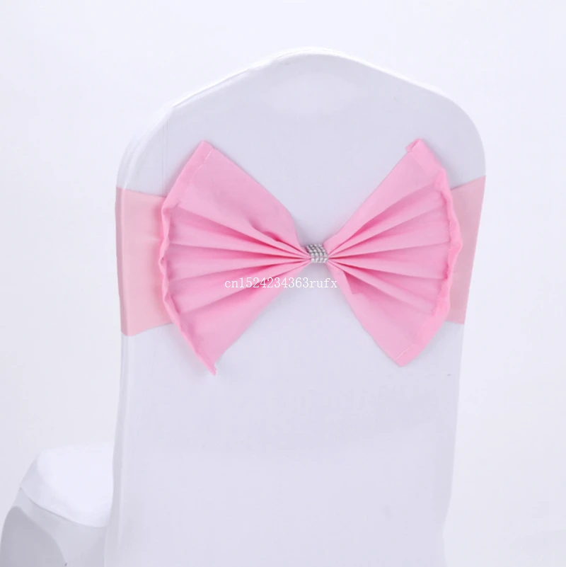 100 шт. накидки на стулья для свадебной галстук бабочка эластичные чехлы кресла