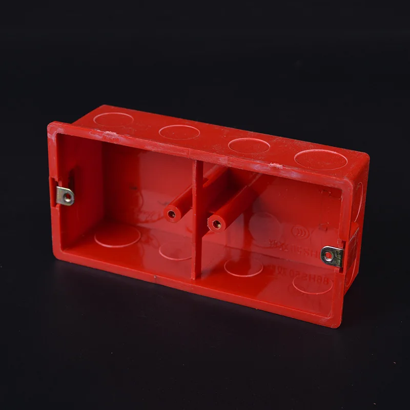 4 шт. ПВХ блокирующий переключатель сопротивления проводка коробка красный