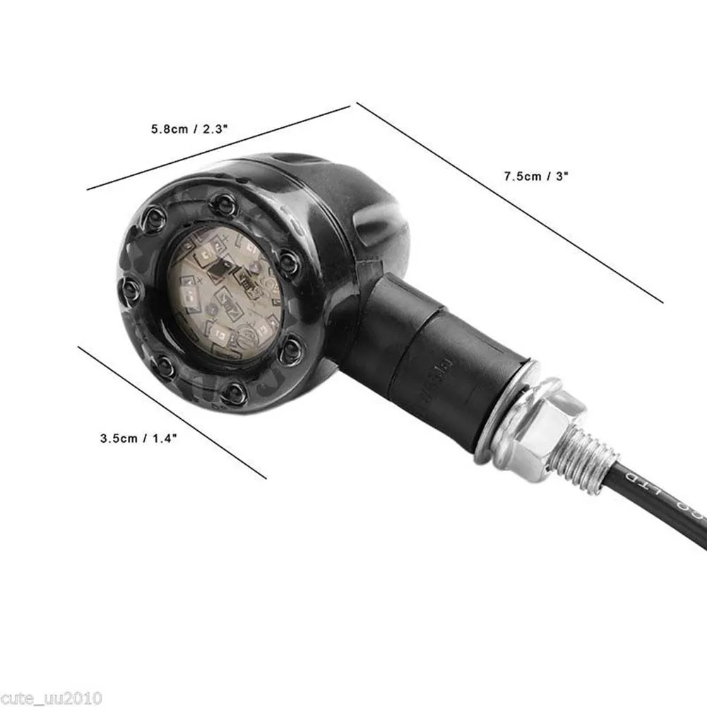 Светодиодный указатель поворота для мотоцикла 2 шт. в ретро стиле цвета |