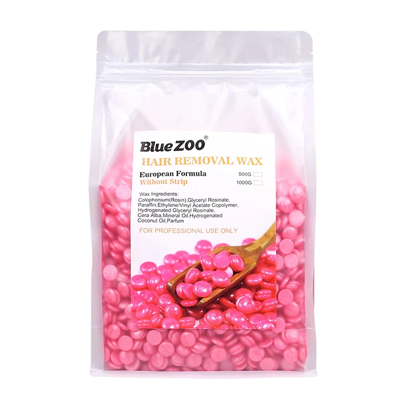 Rose 1000g Эпиляция электрический нагреватель для воска машина и эпиляция машина нагреватель с бобовыми бумагами аппликатор палочки воском комплект - Color: Rose 1000g