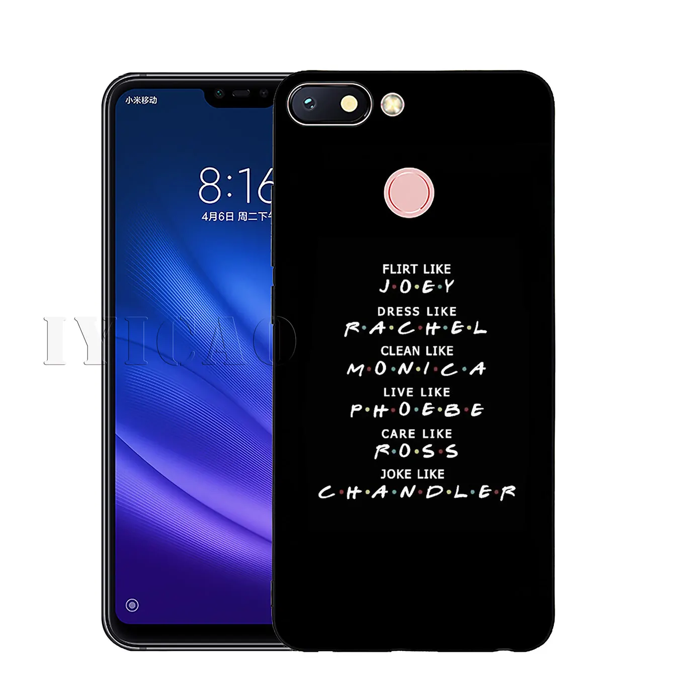 Мягкий силиконовый чехол для телефона IYICAO Friends TV Xiaomi Redmi K20 8A 7A 6A 5A S2 4X 4A GO Note 8 7 5 Plus 6