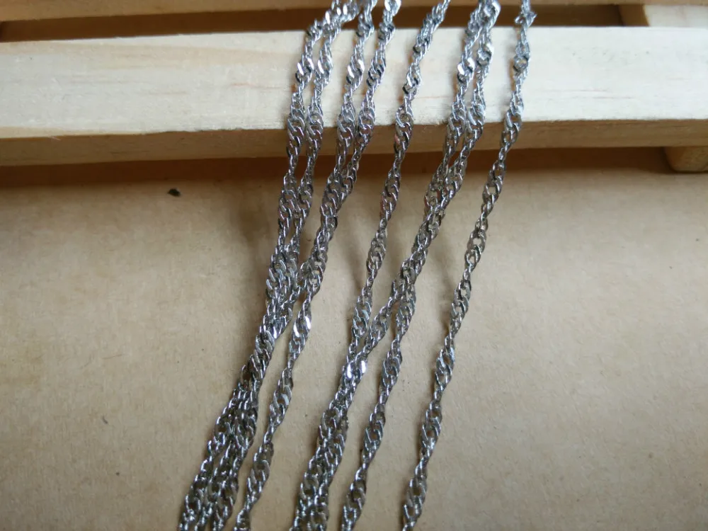 Металлическая цепочка браслет ожерелье материал сделай сам Стерлинговое