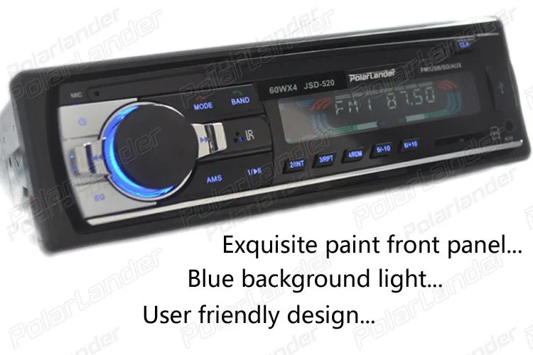 Bluetooth handfree автомобильное радио USB/SD/AUX IN-Dash 1 DIN 12 в ISO разъем для телефона зарядное устройство аудио стерео FM MP3 плеер